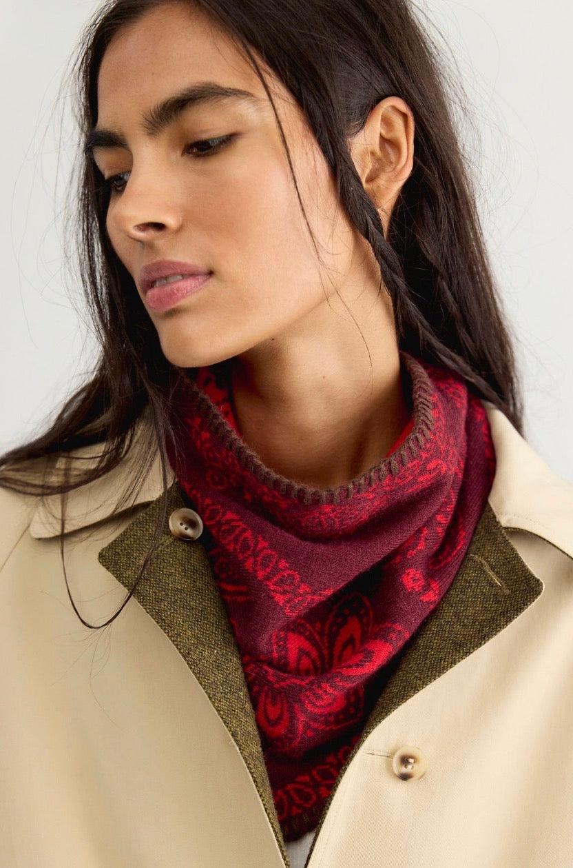Carmen Knitted Triangle Bandana