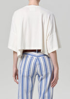 Crop Cape Tee In Pashmina