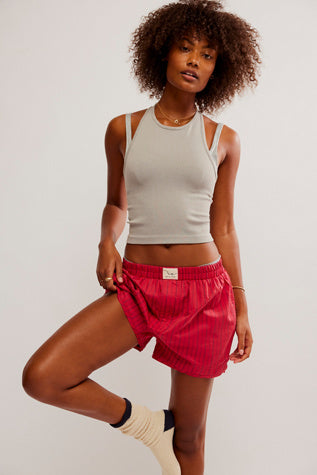 Free People Day to Day Stripe Boxer