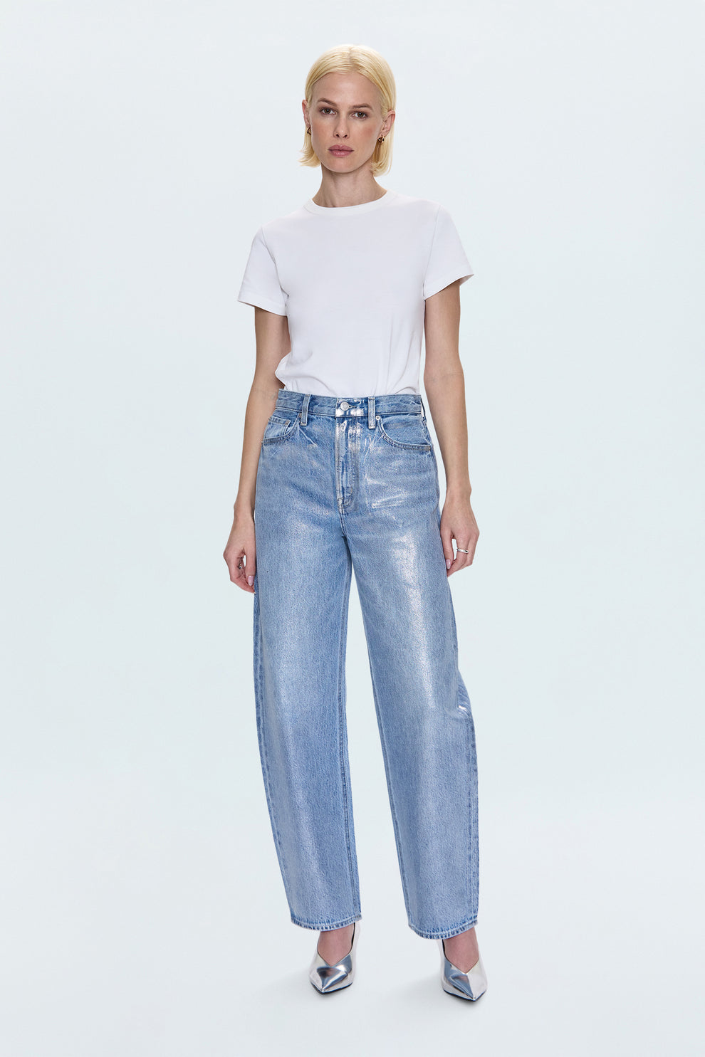 Wes High Rise Barrel Jean in Spellbound