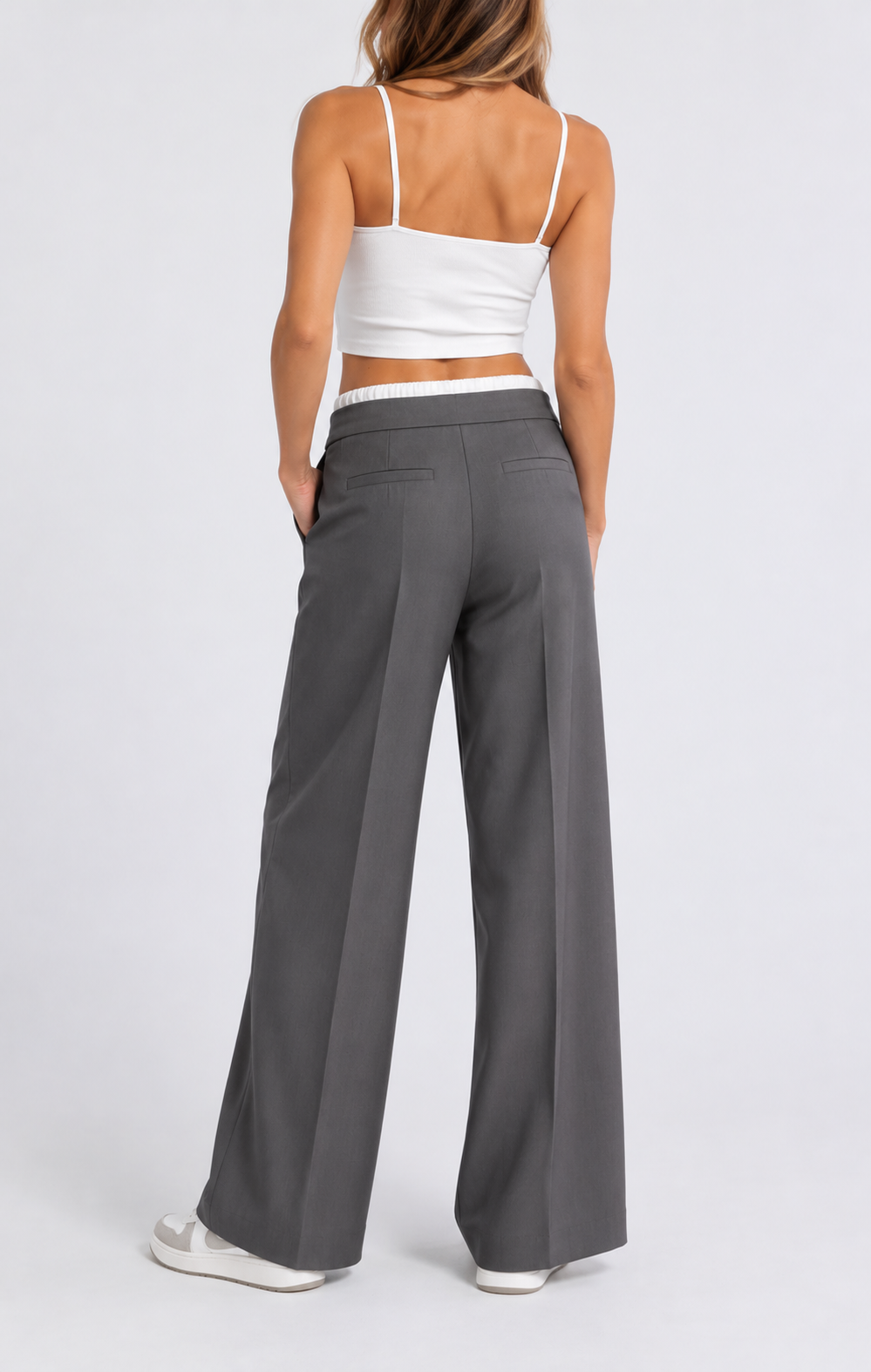 Tibi Double Waistband Pant