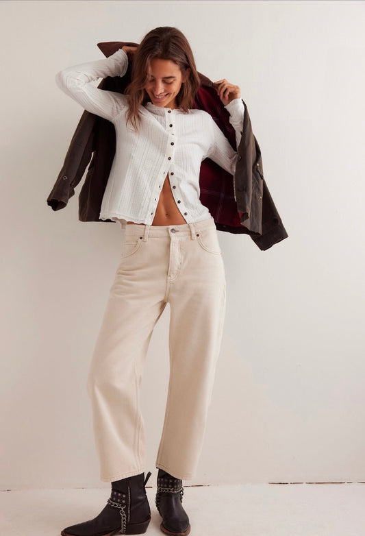 Free People We The Free Deep Trance Dropped Boyfriend Jeans