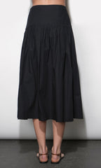 Oren Poplin Midi Skirt