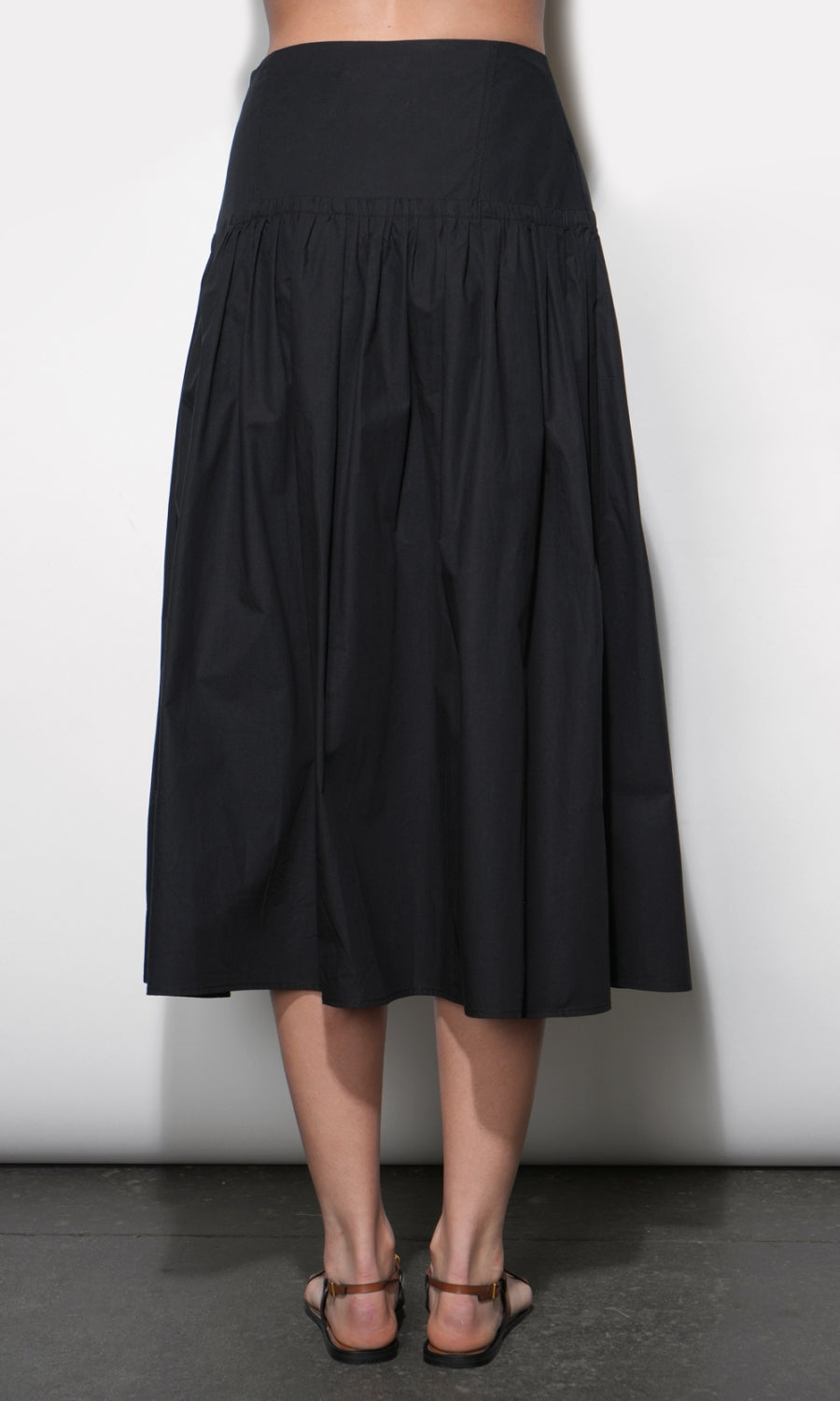 Oren Poplin Midi Skirt