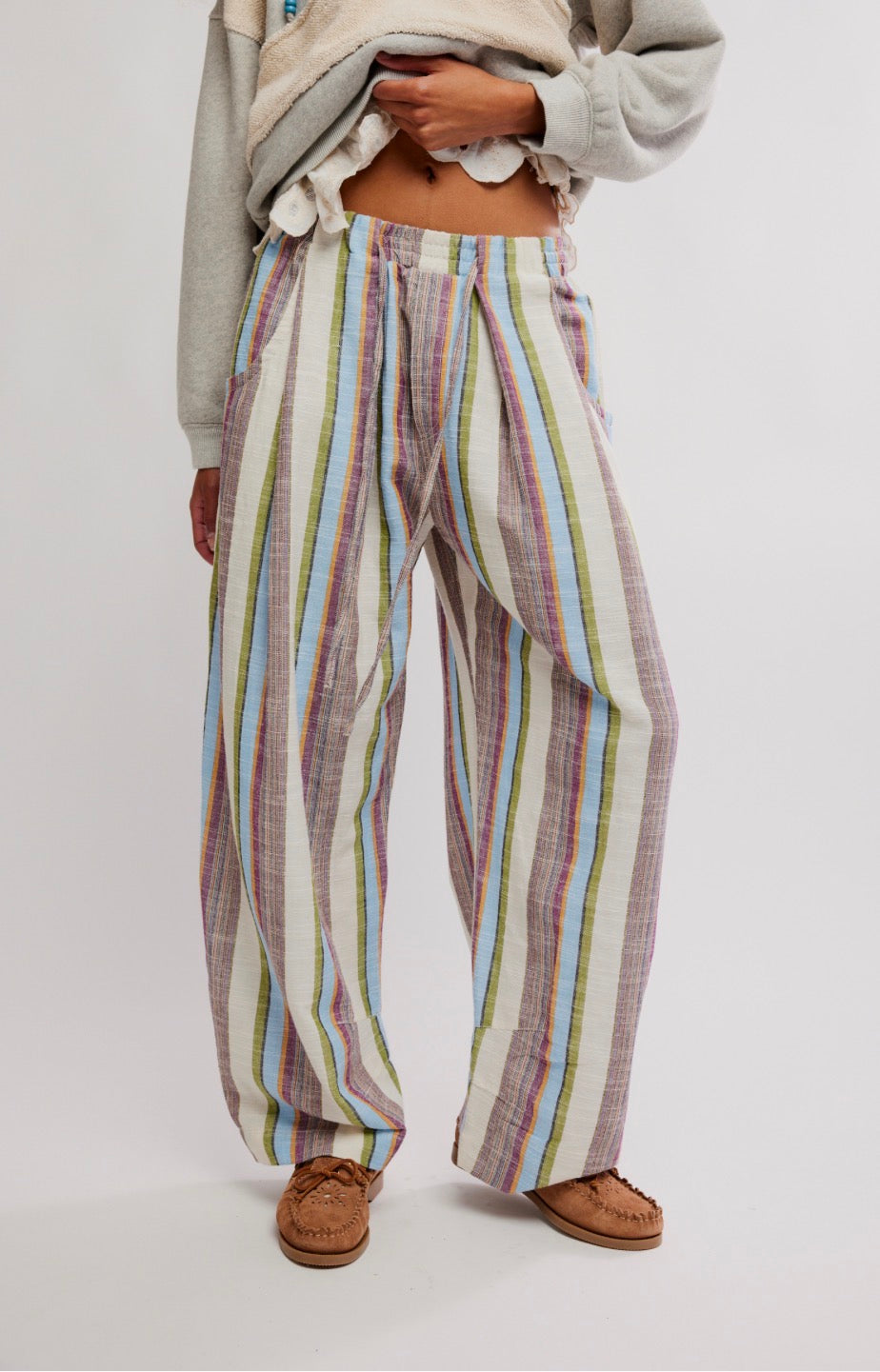 Chambers Laidback Stripe Pull-On Pants