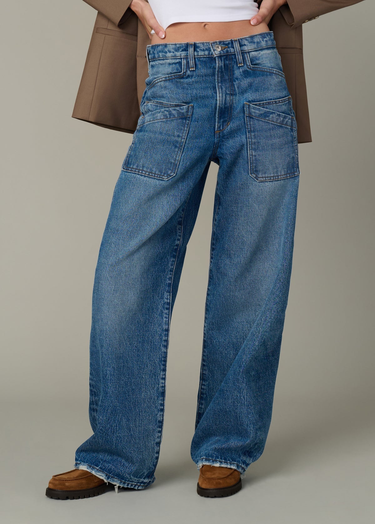 Harlowe Double Pocket High Rise Baggy