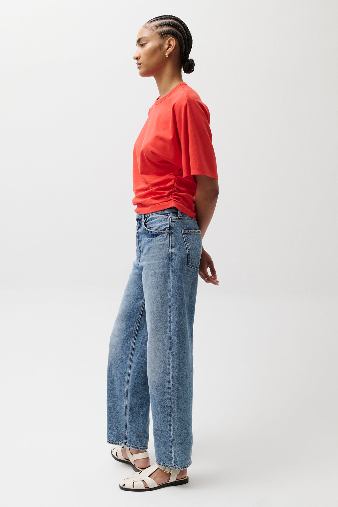 Wes High Rise Barrel Jean-Pistola