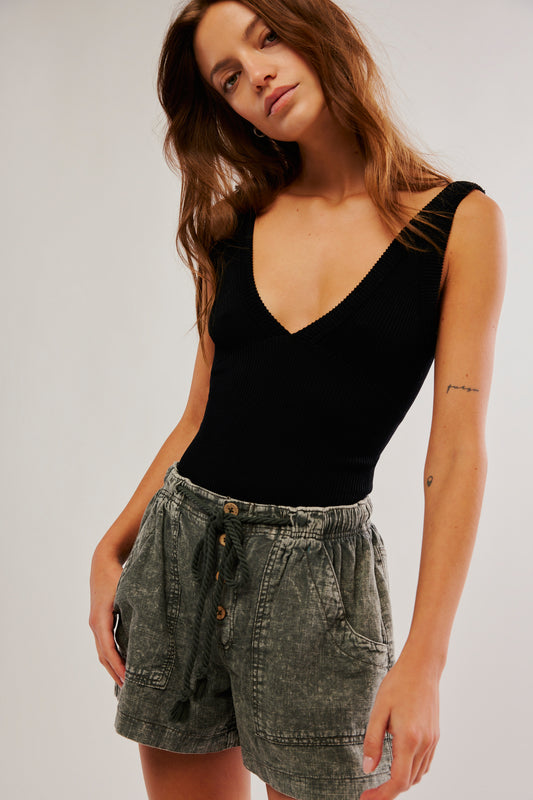 Free People Westmoreland Linen Short