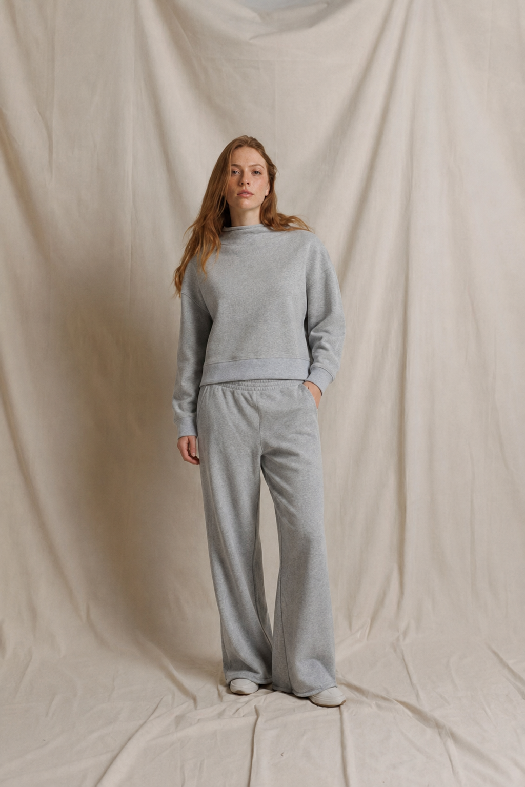 Leni French Terry Pull On Pant with Pockets