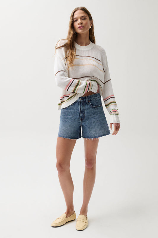 Eva Stripe Crewneck Sweater