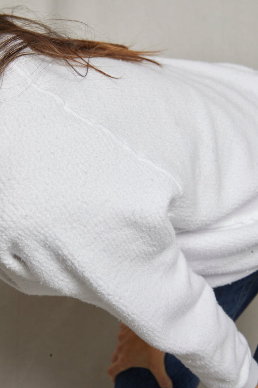 Perfect White Tee Inside Out Crewneck Sweatshirt