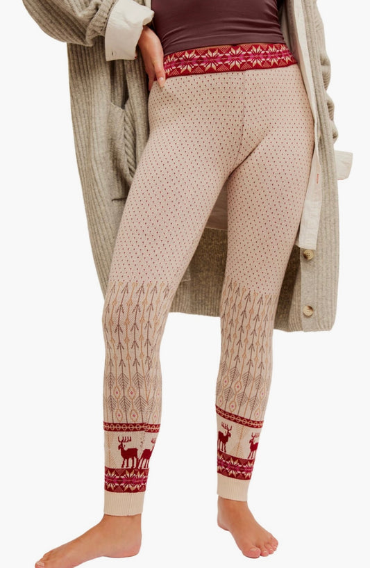 Free People Falala Fair Isle Leggings