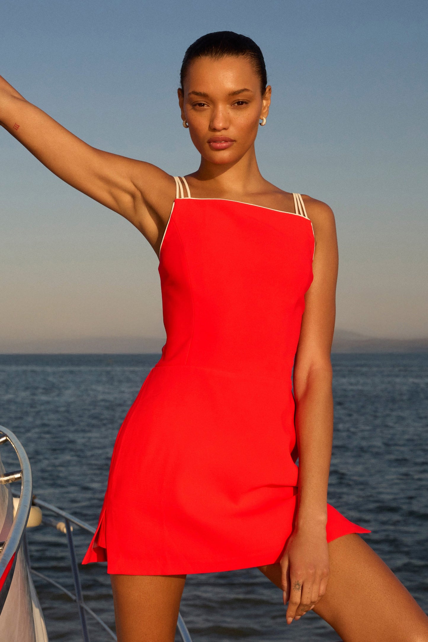 Scout Romper in Crimson