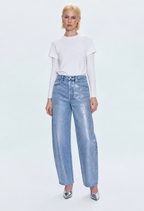 Wes Rigid Embellished Barrel Jean