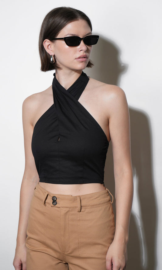 Melody Cotton Halter Top