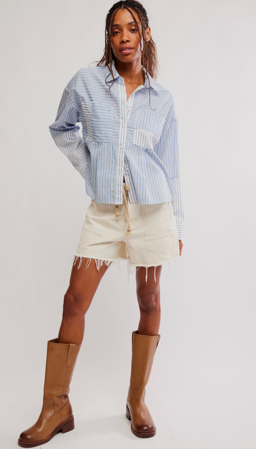 Annie Babydoll Button Down