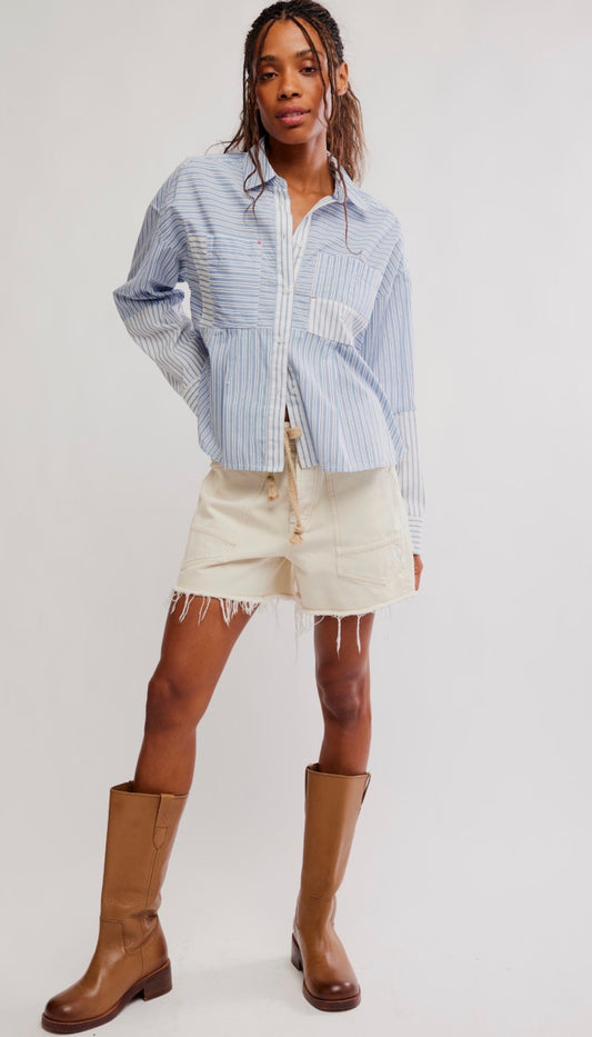 Annie Babydoll Button Down