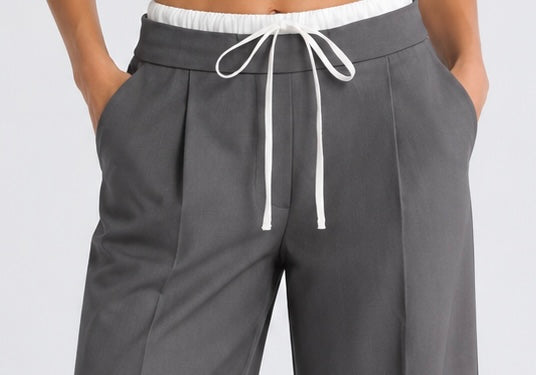 Tibi Double Waistband Pant