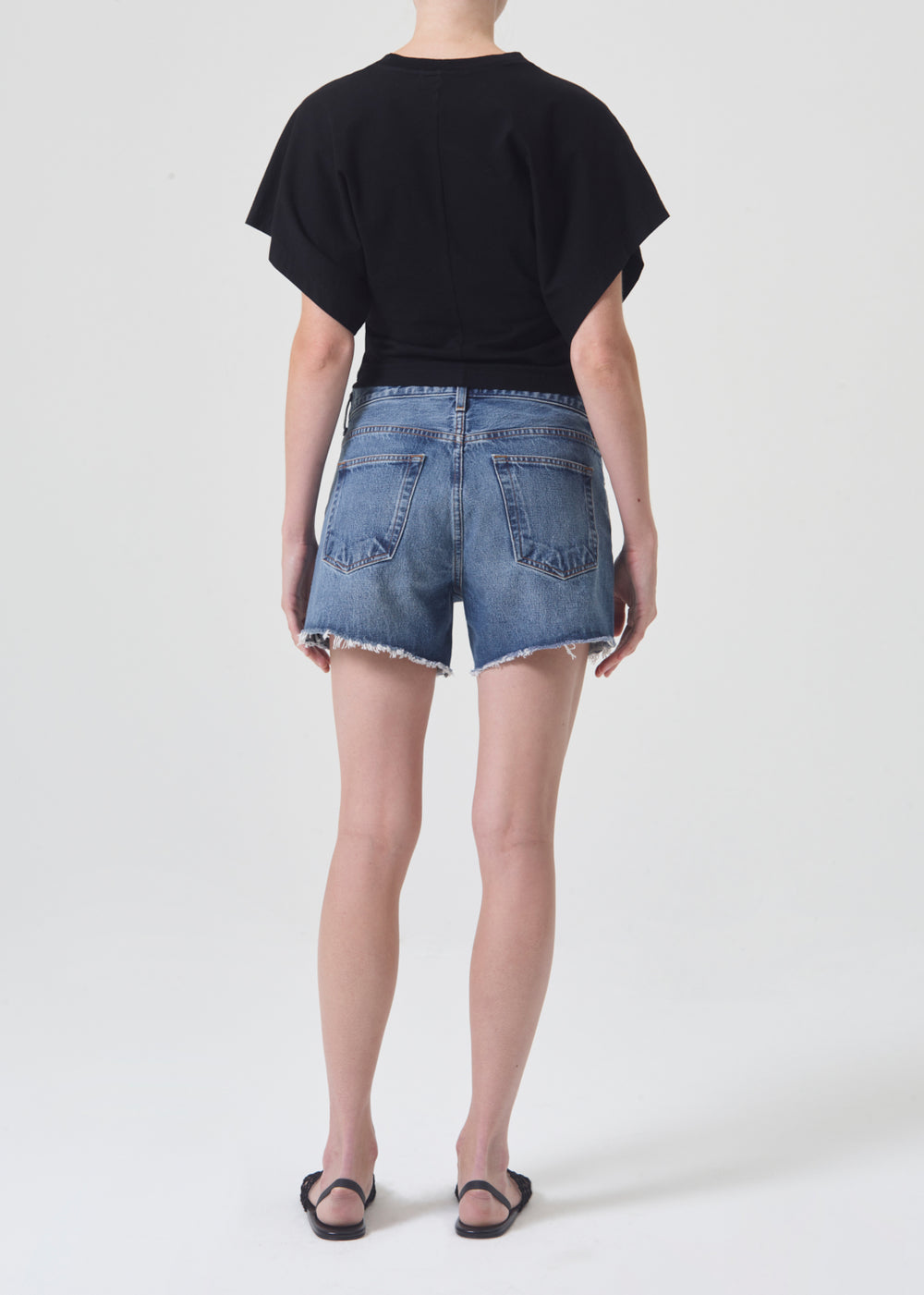 Agolde Parker Long Denim Short