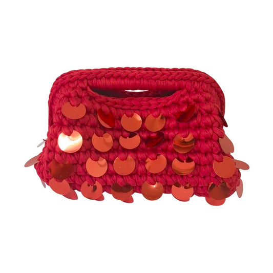 Tropez Woven Bag (Brown Red and Black)