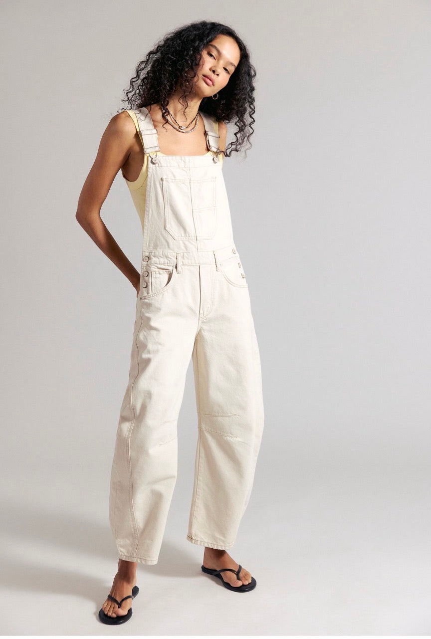 We The Free Good Luck Barrel Overalls