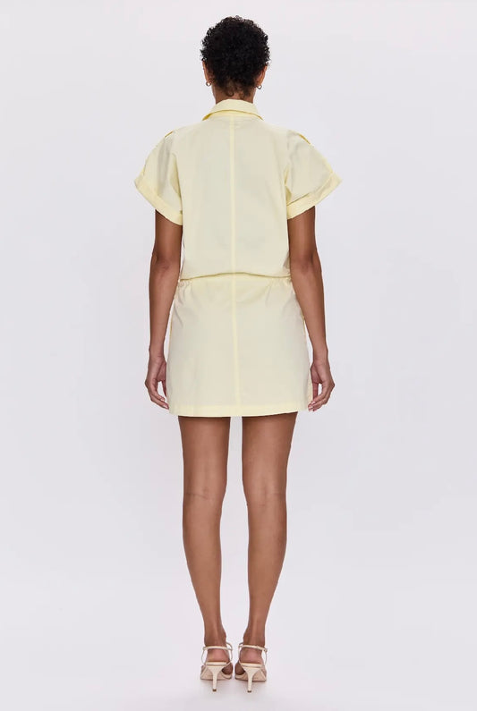 Pistola Meg Short Sleeve Zip Front Dress