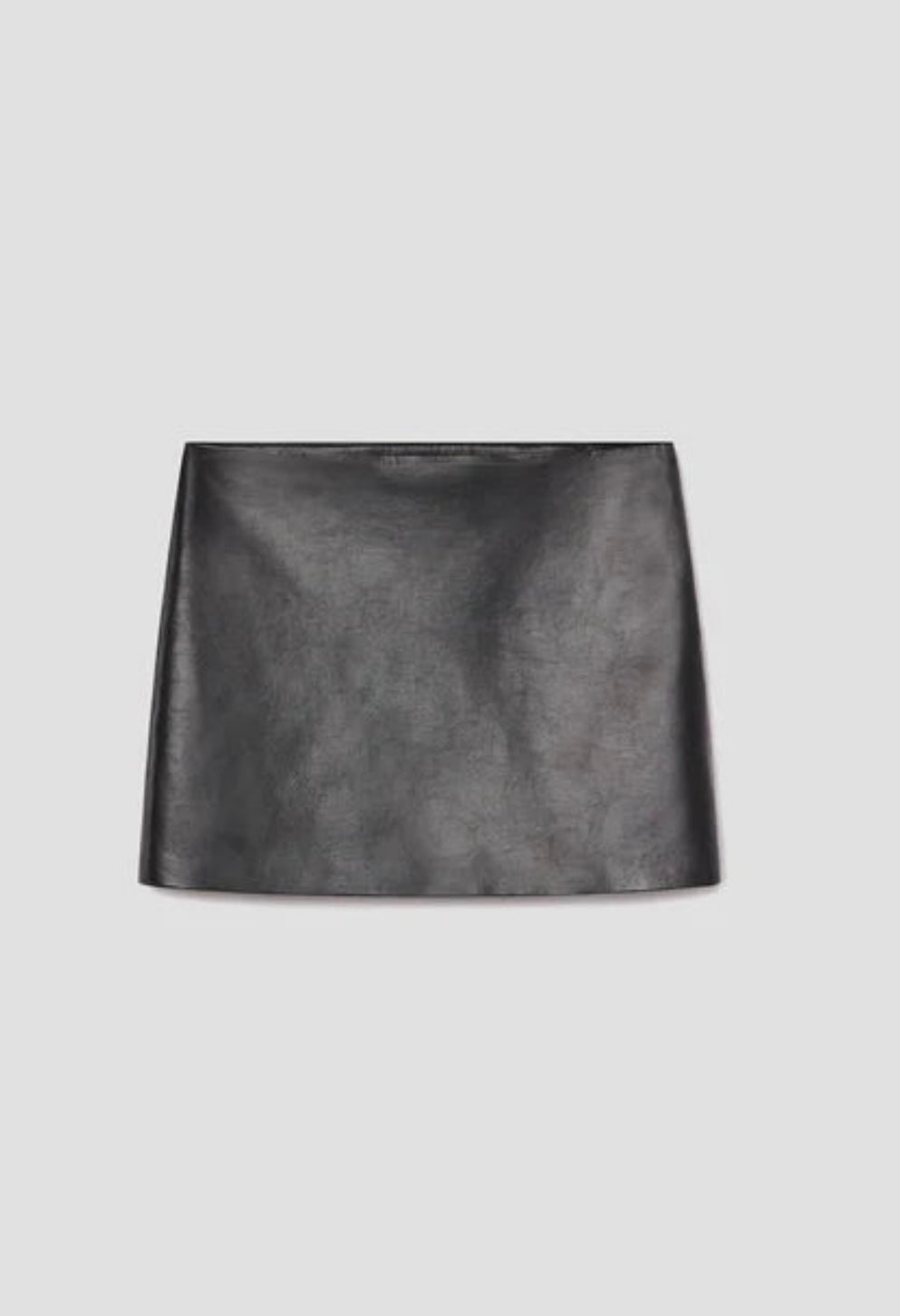 Agolde Recycled Leather Mini Skirt