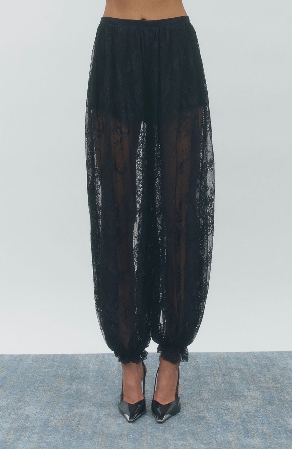 Maude Club Bijou Sheer Lace Balloon Pant