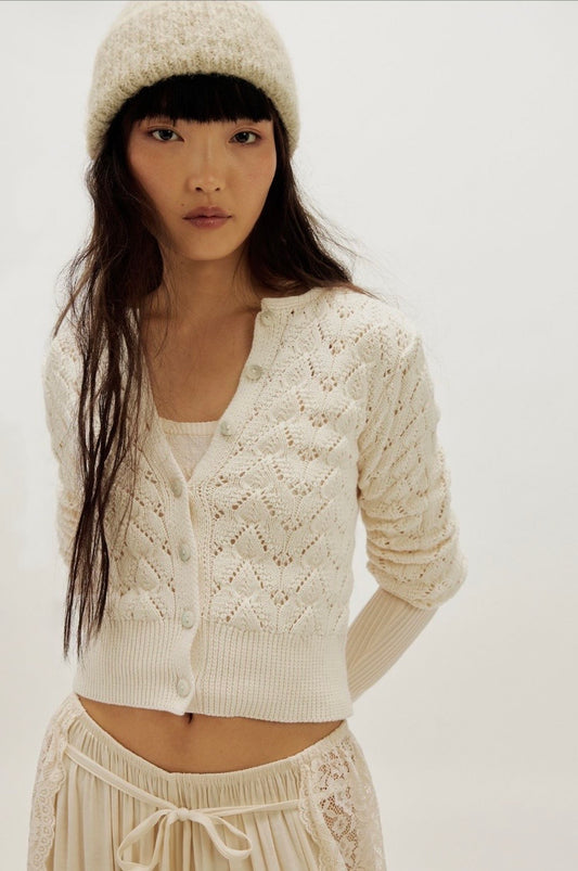 Pretty In Pointelle Cardi