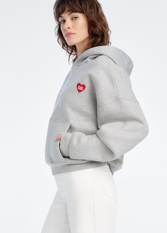 Favorite Daughter Heart Embroidery Hoodie