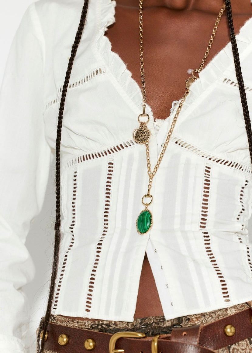 Frankie Corset Long Sleeve Top