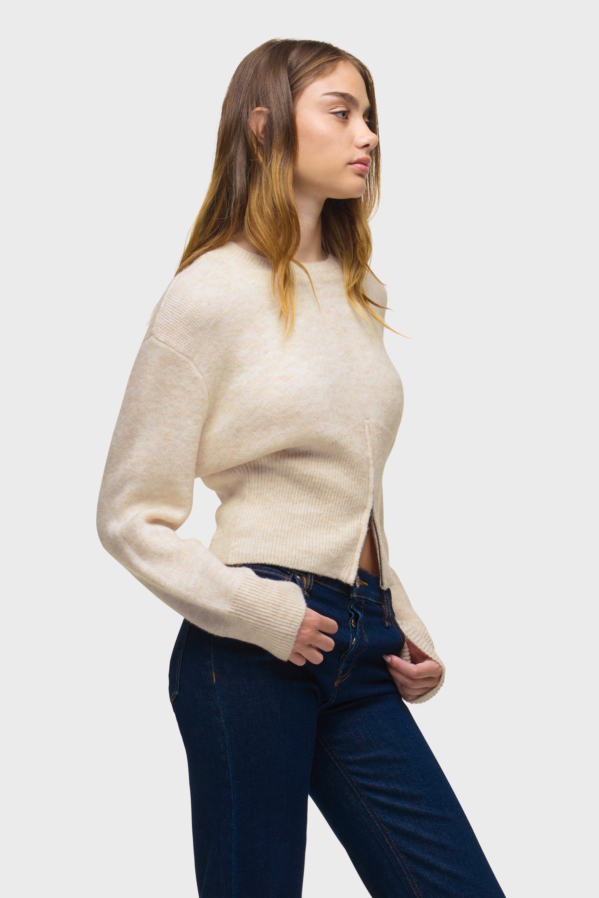 Lizbeth Front Zip Sweater