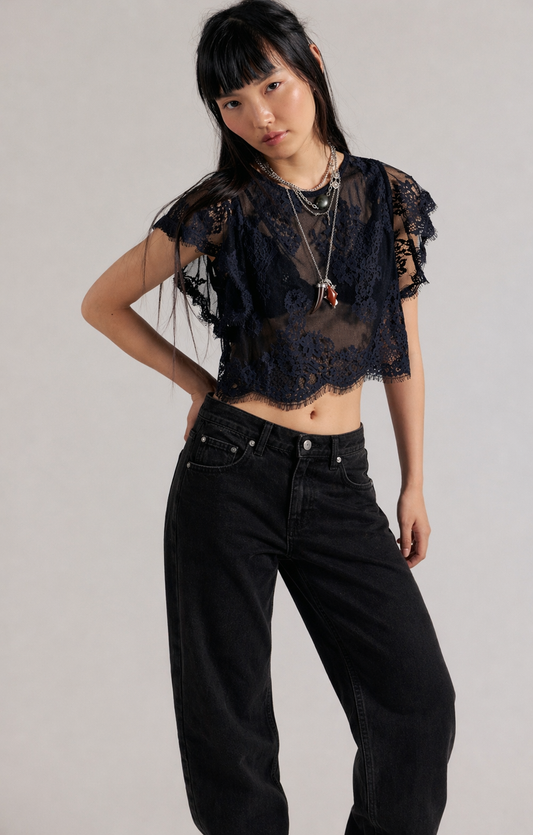 Lunar Ash Lace Top