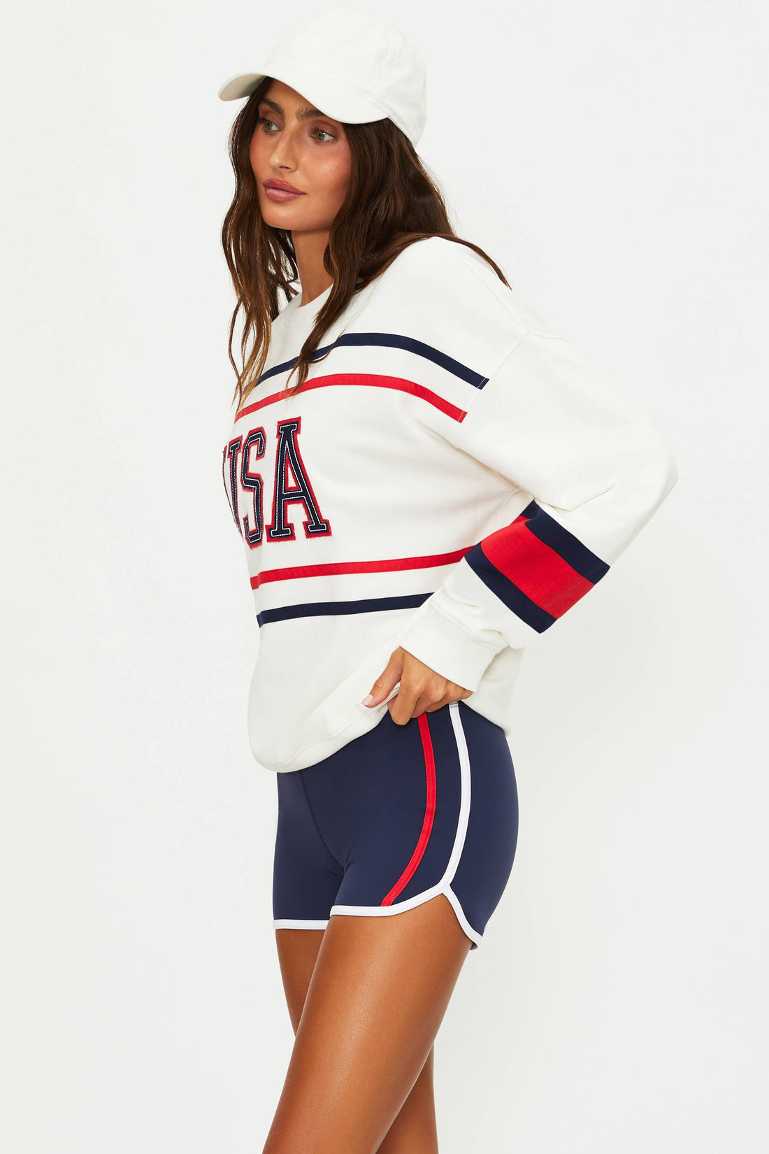 Devon Oversized Firework Colorblock “USA”