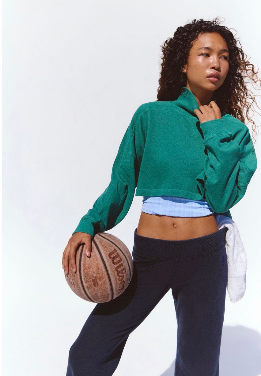 Pick Up Game Pullover Green Frost