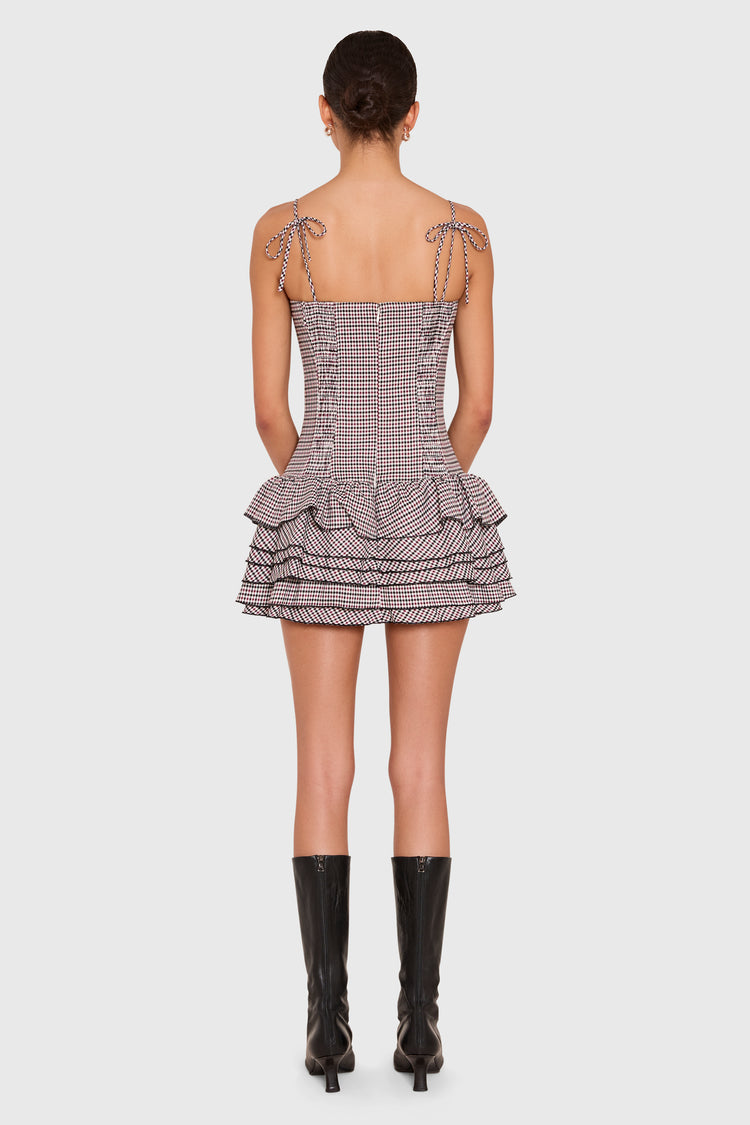 Laureline Romper in Cambridge Plaid