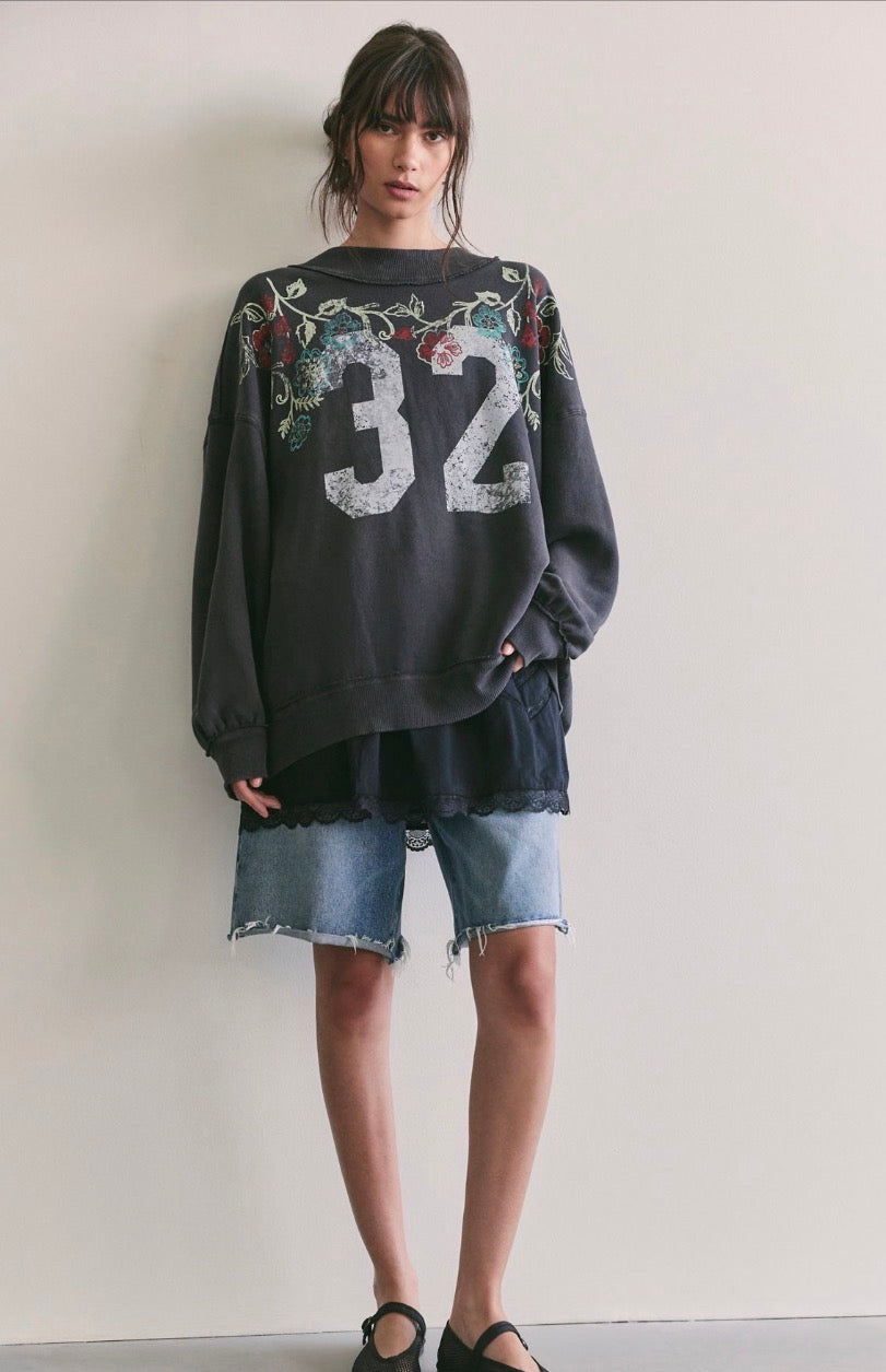 We The Free Palm Spring Turtleneck Graphic Pullover