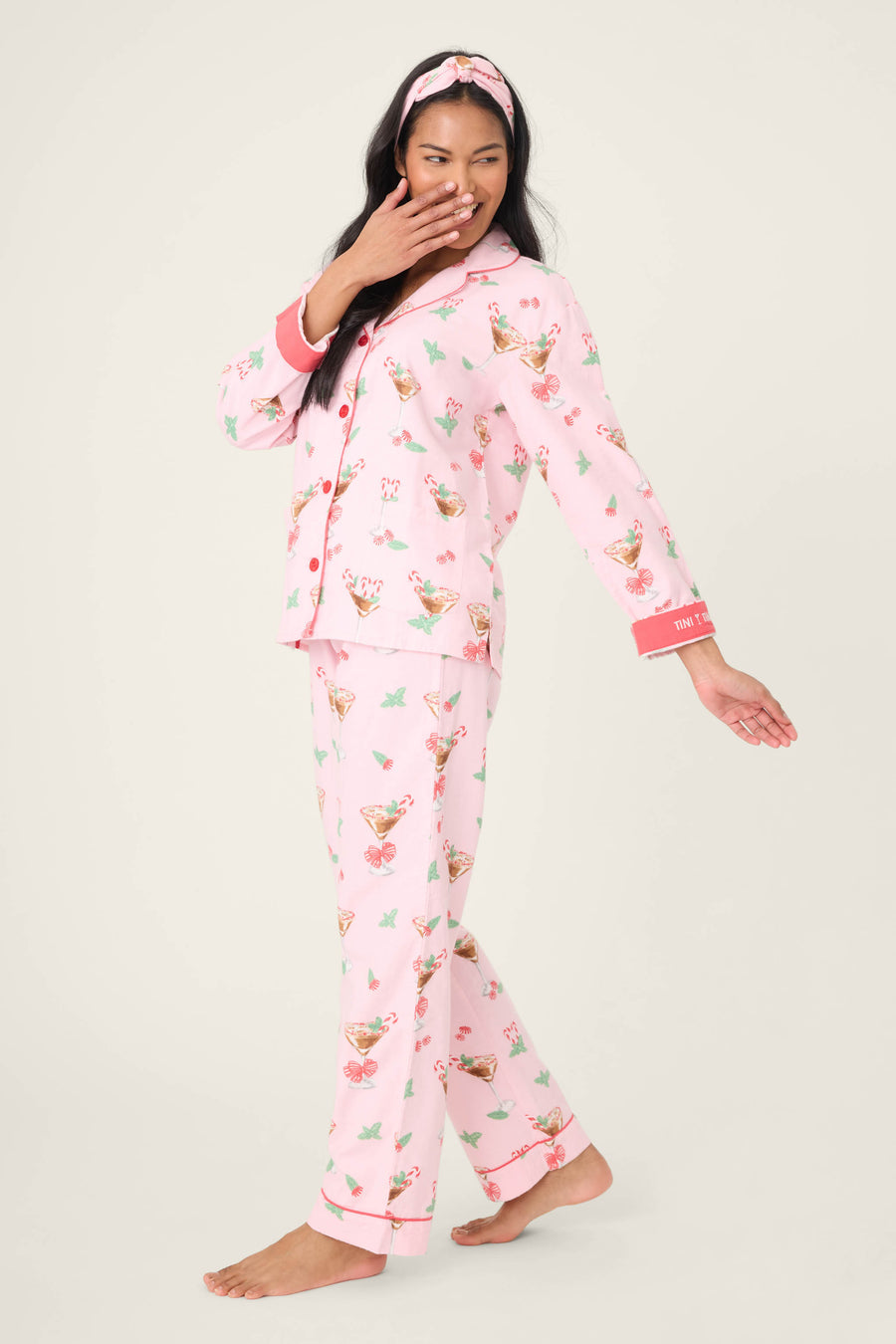 Tini Time Drink Flannel PJ Set