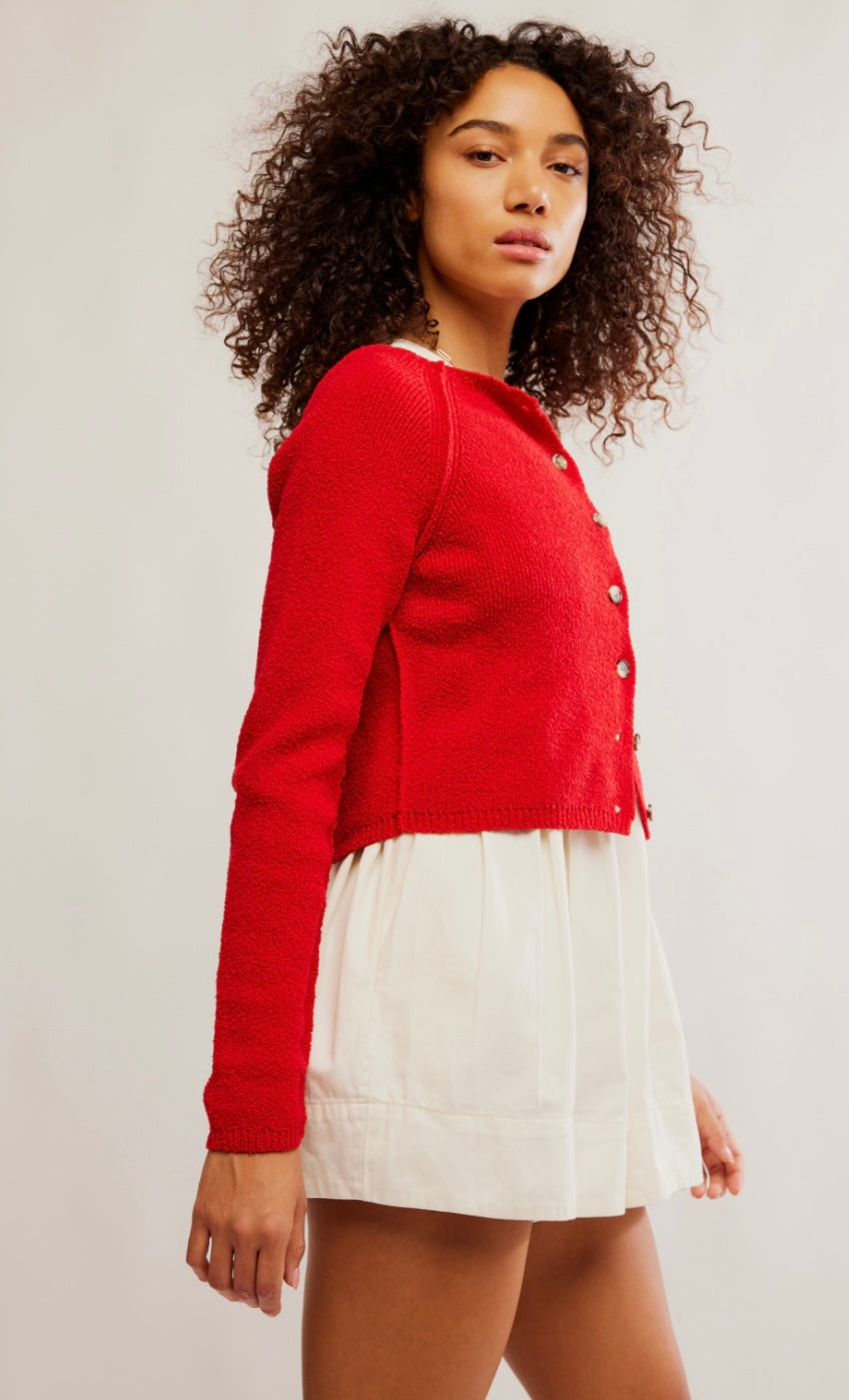 Free People Sydney Shrunken Cardi