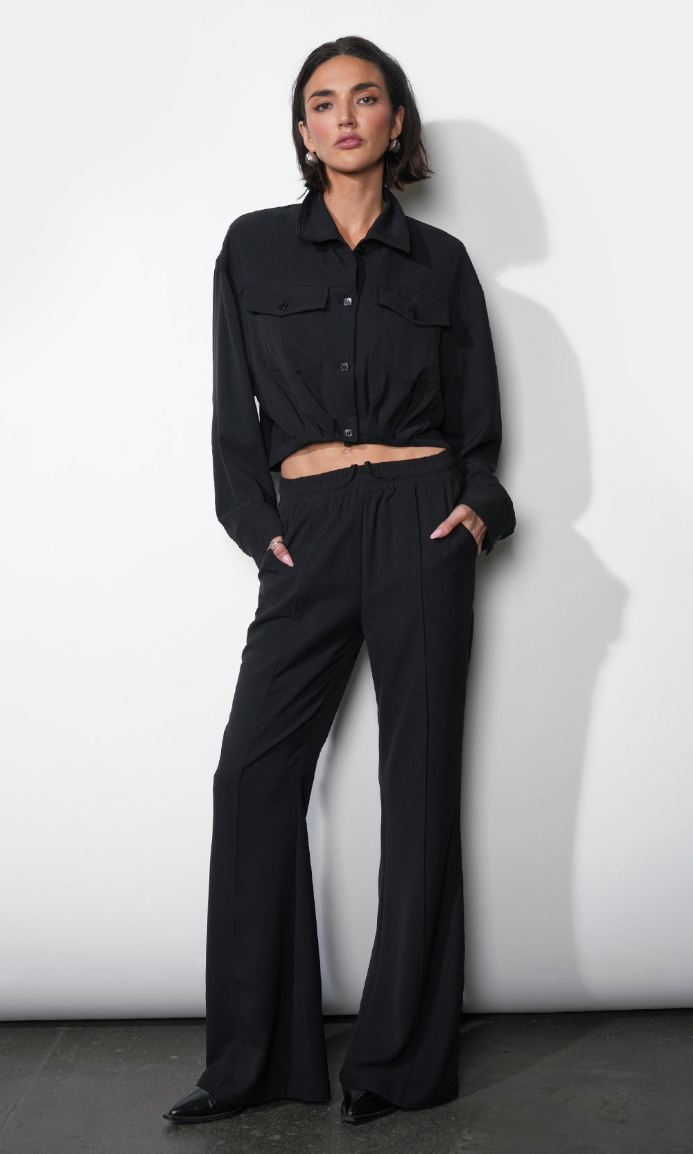 Abigail Drawstring Flared Pants