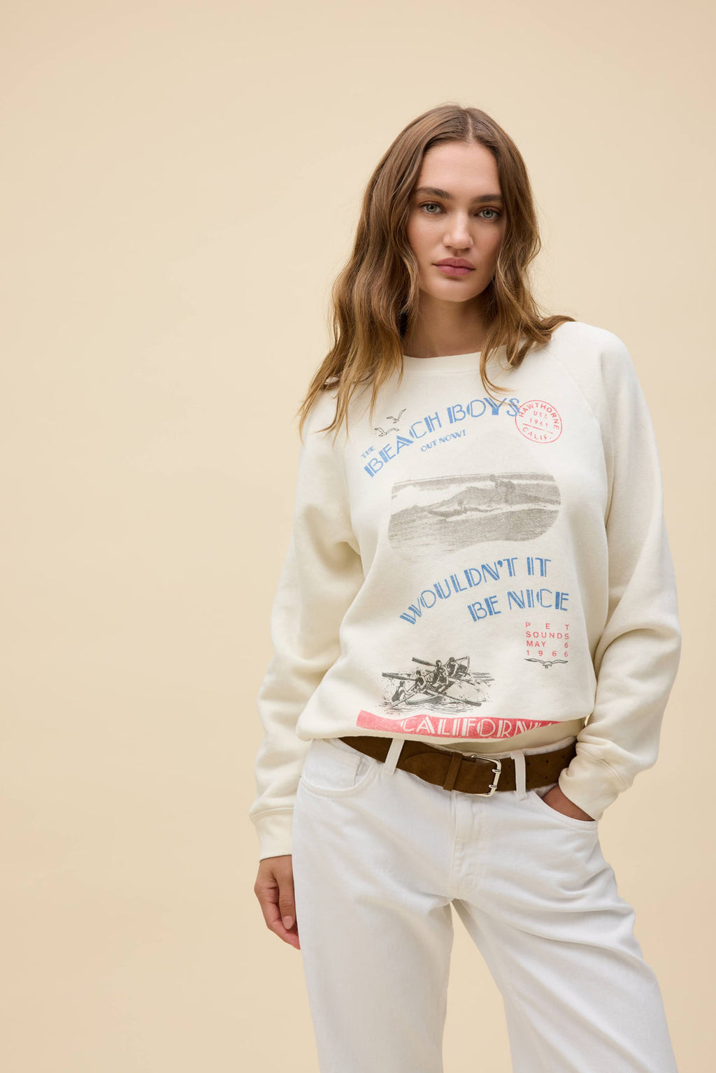 Beach Boys Wouldn’t it Be Nice Vintage Raglan Sweatshirt