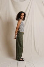 Tracy Cotton Striped U-Neck Tank