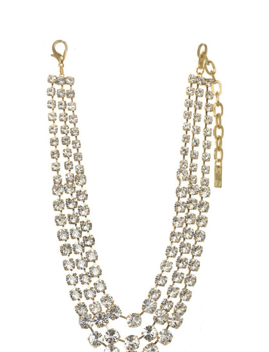 Tova Cinthia Necklace in Gold / Clear