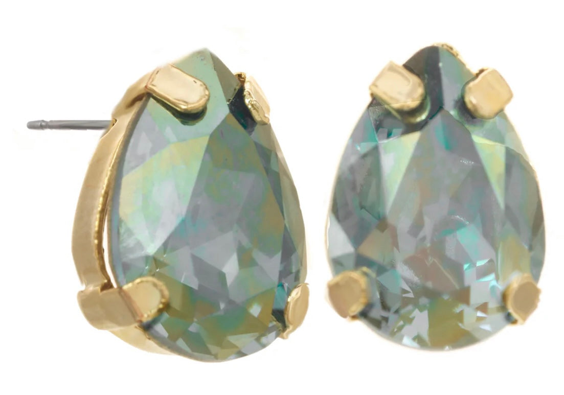 Lumi Studs in Greeny