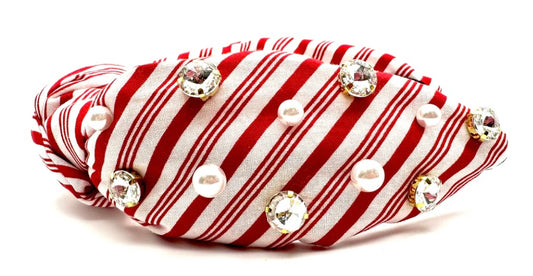 Candy Cane Jewel Headband