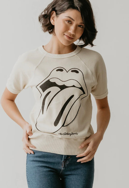 Rolling Stones Ivory Raglan Tee