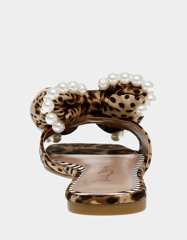 Liah Leopard Slip-on Sandal