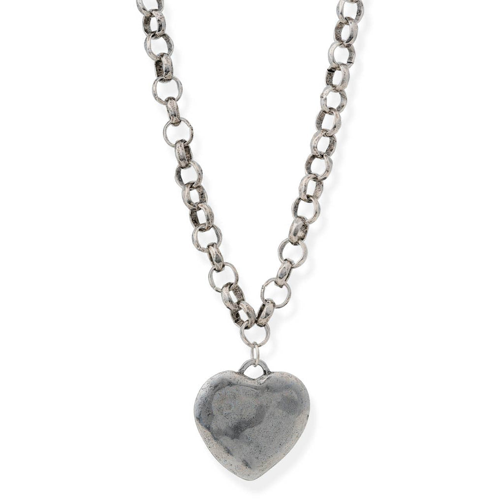 Bracha Silver Heart Necklace