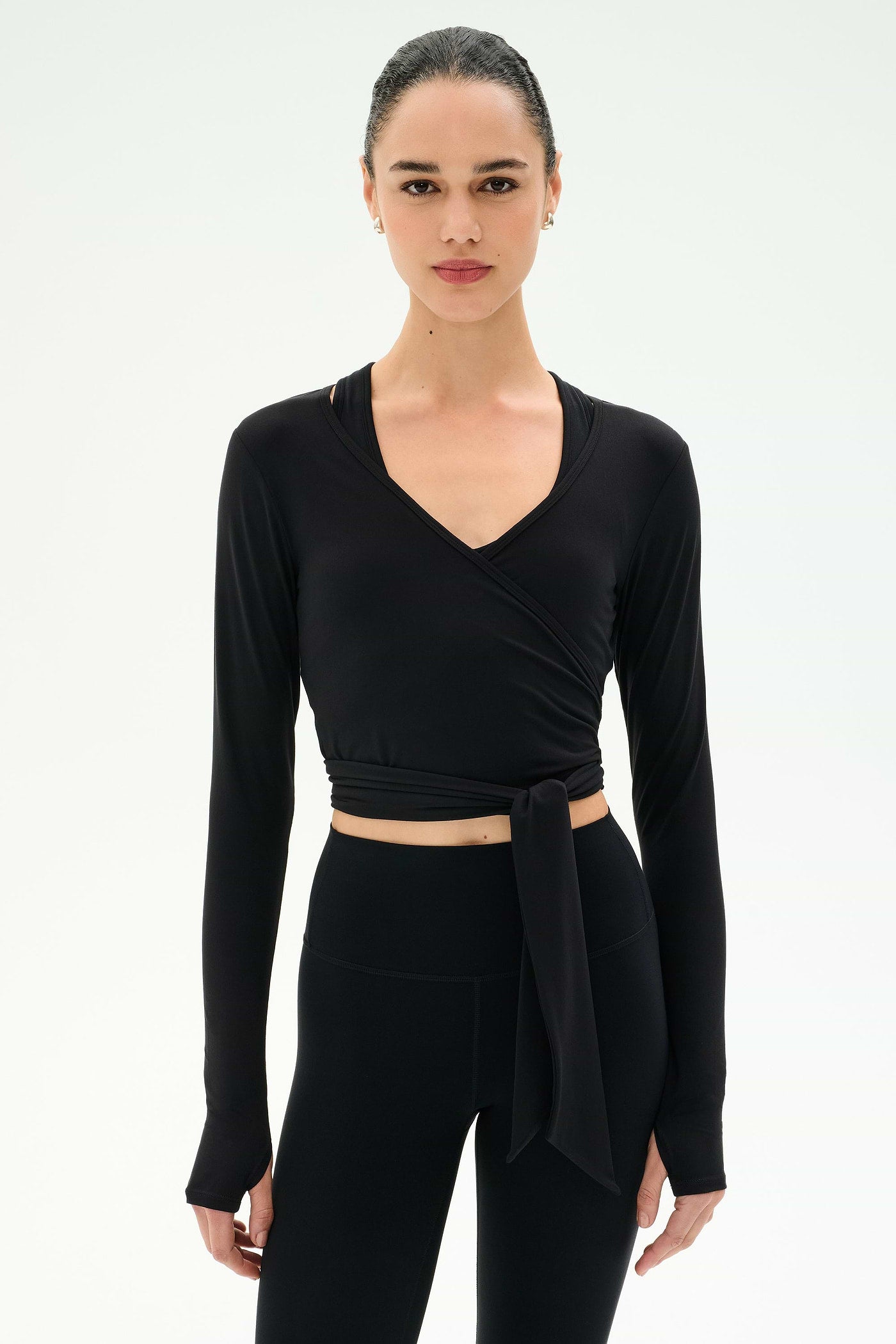 Bella Air-Weight Wrap Top by Splits59