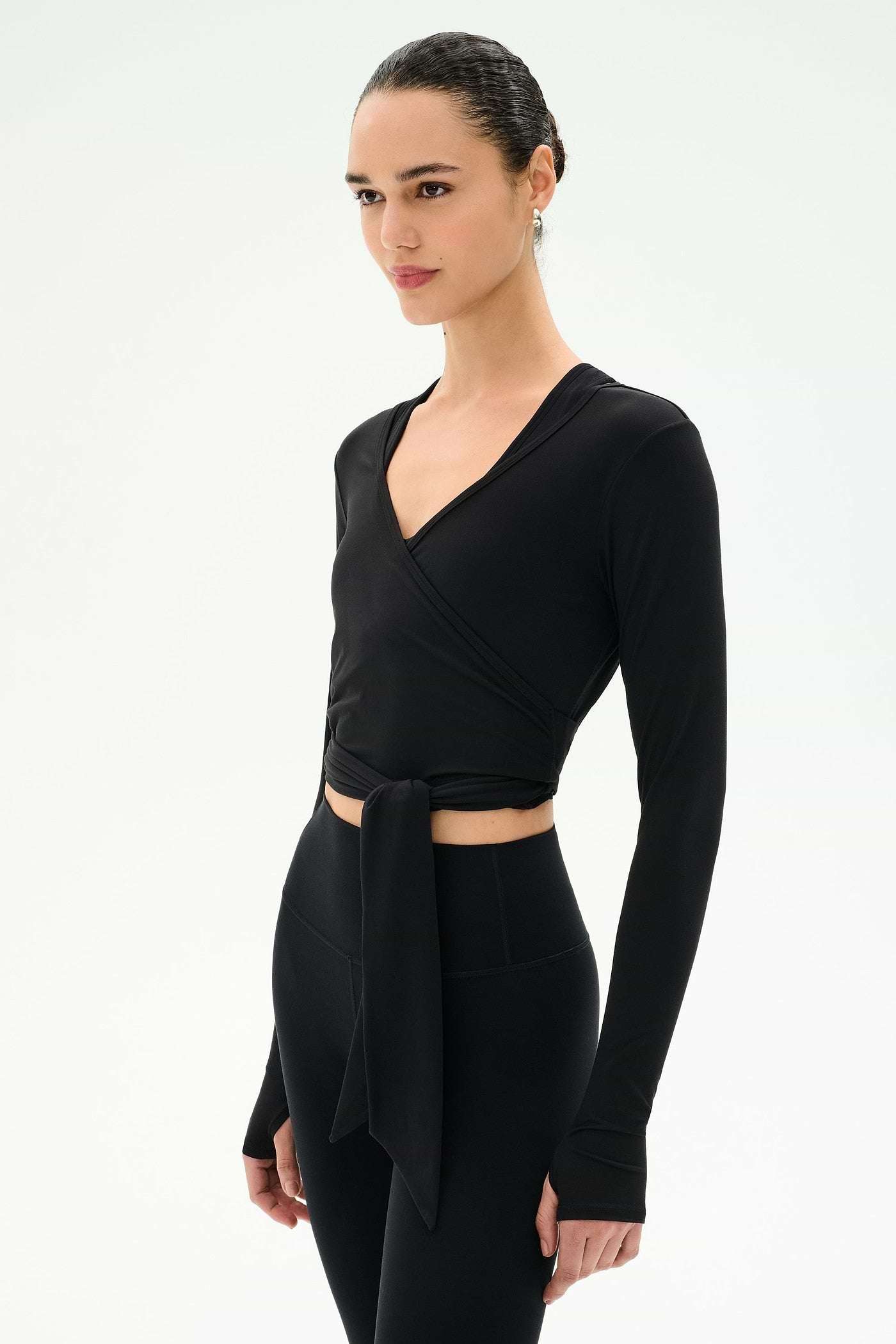 Bella Air-Weight Wrap Top by Splits59